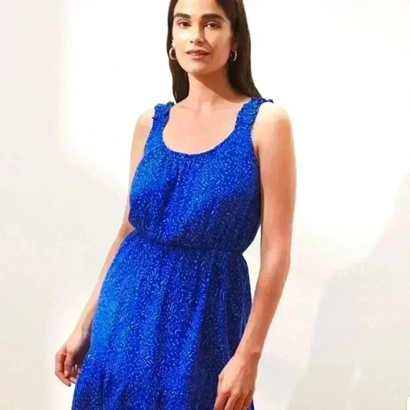 Banana Republic Ruffle Fit-And-Flare Dress - Picture 2 of 12